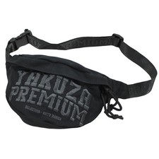 Yakuza Premium Gürteltasche 3572 Schwarz mit grauem College Stick Bauchtasche