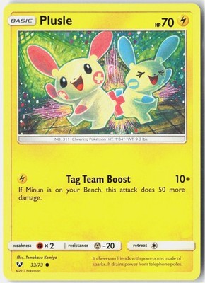 Plusle Normal Common Shining Legends 33/73 NM