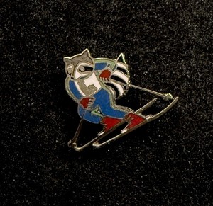 Broche Vintage Jeux Olympiques Lake Placid – Agence Photo Presse – Rare