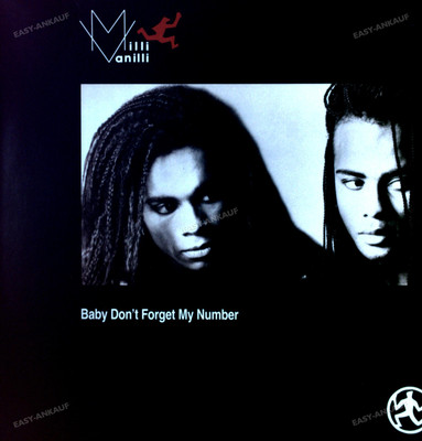 Milli Vanilli - Baby Don't Forget My Number Maxi (VG+) '