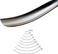 PFEIL "Swiss Made" #7 Sweep Bent Gouge 4Mm