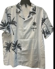 Men's Coconut Tree Aloha Tropical Plants Shirt Summer Hawaiian Shirt Set Size Xl