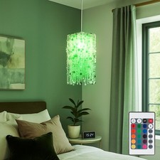 RGB LED Kinder Hänge Decken Lampe DIMMBAR Mädchen Pendel Leuchte FERNBEDIENUNG