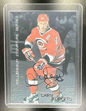 1999 In The Game Be a Player Millennium Series Silver Auto Gary Roberts