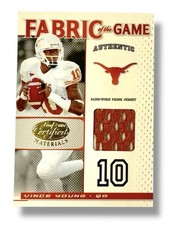 2007 Leaf Playoff Fabric of the Game Vince Young 15/25 Game Worn