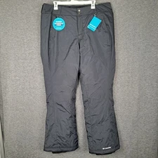 Columbia Modern Mountain 2.0 Ski Pants Women's 1X Insulated Black Snow $110 NWT