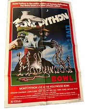 Original 1982 Monty Python Live at the Hollywood Bowl Movie Poster 1x Sheet NSS