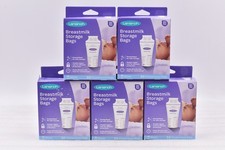Lot of 5 Lansinoh New Look Breastmilk Storage Bags - 50 Bags