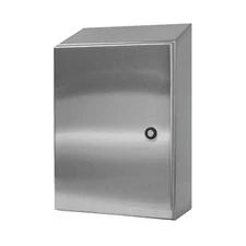 WIEGMANN N412161208CSSST Sloped Top Enclosr,Mtlc,16InHx12InWx8InD 2HCA8