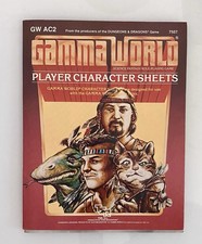 Gamma World GWA2 Player Character Sheets