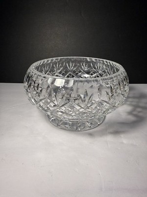 Edinburgh Crystal Innovation Bowl 6.5  Cut Lead Glass Footed Vintage