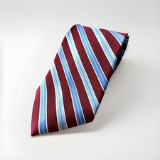Brooks Brothers Jacquard Design Striped Pattern Silk Neck Tie Long 61 x 4