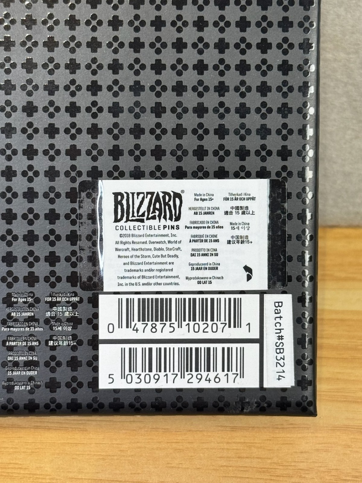 BLIZZARD ARCADE PIN COLLECTION SET LIMITED TO 1500 SET OF 3