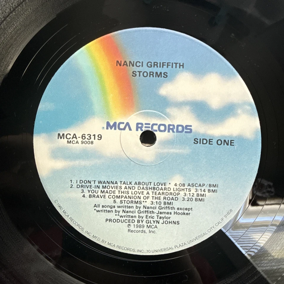 Nanci Griffith - Touch - 1989 US 1st Press (NM) HYPE Sticker Ultrasonic Clean - Image 3 of 4