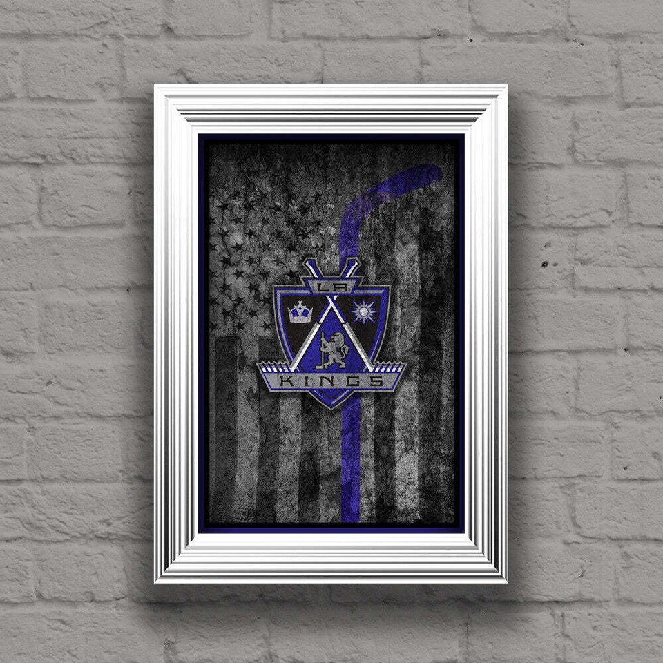 Los Angeles Kings Hockey Flag Poster, LA Kings Hockey Flag Print Free