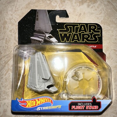 Star Wars Imperial Shuttle Hot Wheels Vehicle Starships Toy With Stand.