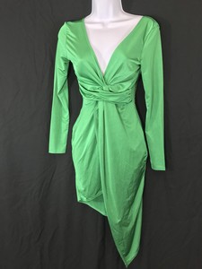 boohoo green midi dress
