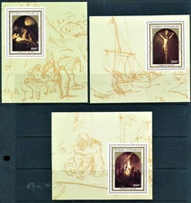 CENTRAL AFRICAN REP. 1983, Art, Paintings, Easter, Rembrandt, DELUXE MNH, VF.