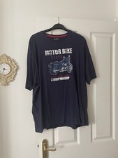 James Pringle Collection Navy Motor Bike Racer Logo , T-Shirt, XXL*Reduced*