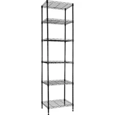 REGILLER 6 Wire Shelving Steel Storage Rack Adjustable Unit Shelves for Laundry