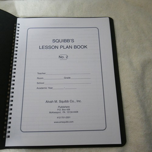 Libro de plan de lecciones SQUIBB'S No. 2 granates - Imagen 2 de 6