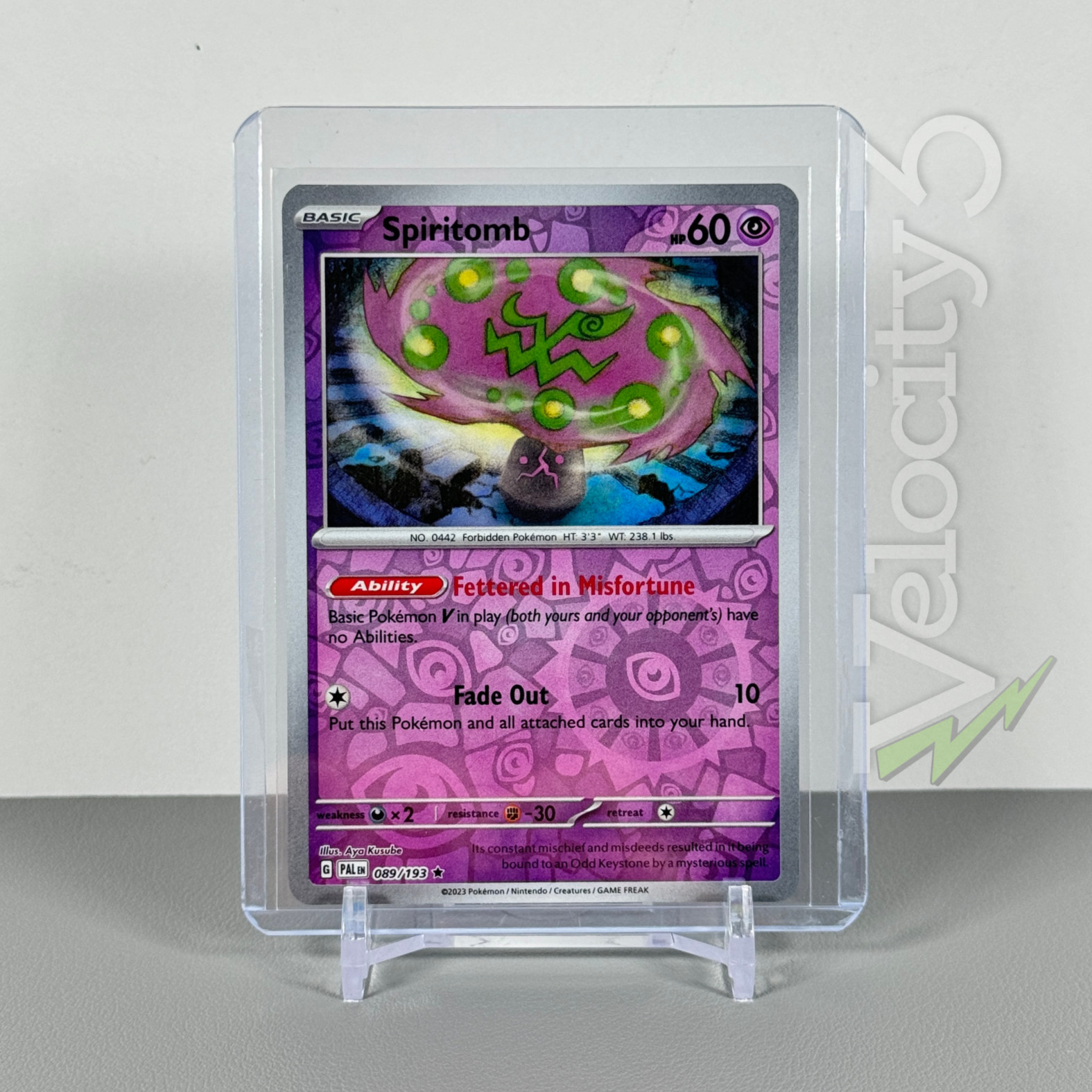 Pokemon TCG Card: SPIRITOMB 89/193 Reverse Holo ⭐RARE⭐ Paldea Evolved | NM/Mint