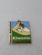 Kiwanis International 2011 Convention Geneva Switzerland Enamel Mountain Pin