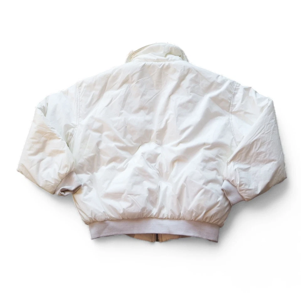 Fila Vintage 90s Avalon Puffer Jacket White / Pewter New with Defects Women's L - Image 2 of 4