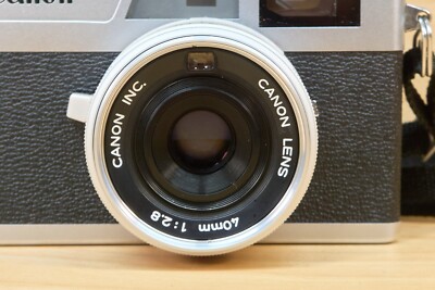 Vintage 70s Canon Canonet 28 35mm Rangefinder Film Camera, with