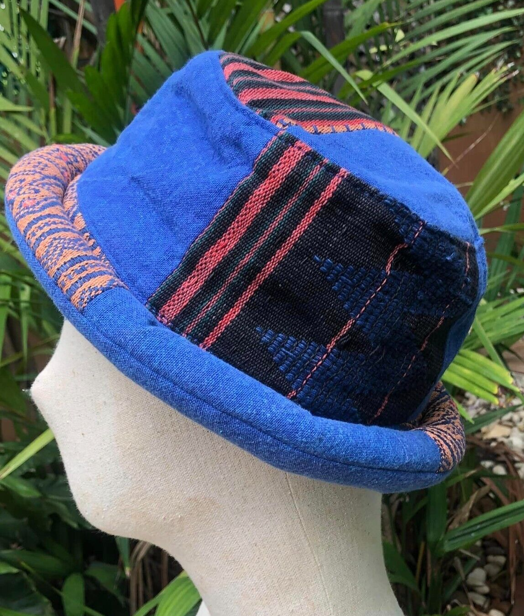 Hat Cap Men Sun Camping Fishing Cotton Travel Blue Hiking Bucket