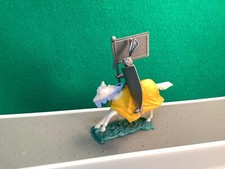 Timpo Recasts Mounted Silver Knight 54mm Unpainted Plastic - 1990s