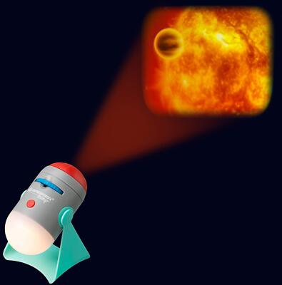 Junior Science Projektor und Nachtlicht für Kinder mit 24 astronomischen Bild...