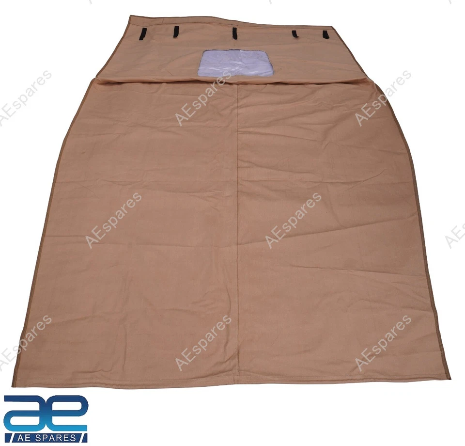 Canvas Soft Top Camel Color For CJ2A CJ3A Jeeps Willys AEs - Image 4 of 4