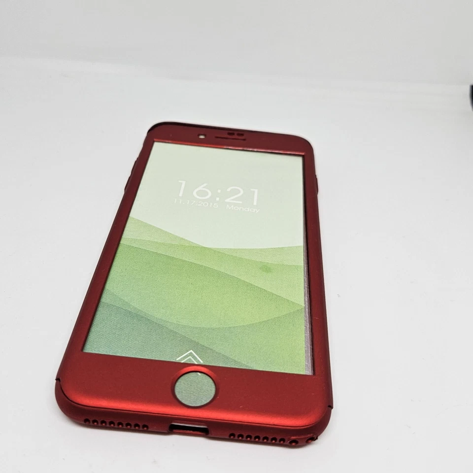 Oretech Funda Cuerpo Completo Plástico Duro Compatible con iPhone 8plus/7plus Rojo Foto 4 de 4