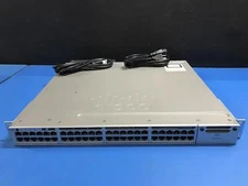 Cisco WS-C3850-48F-S Catalyst 3850 48 Port Network Switch 2x PSU