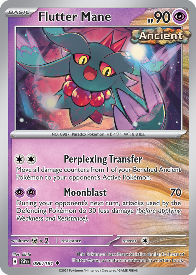 flutter mane pokemon card value Japanese 059/106 sv8 TCG [metal] x2 Retreat Cost Pokemon TCG Flutter Mane -