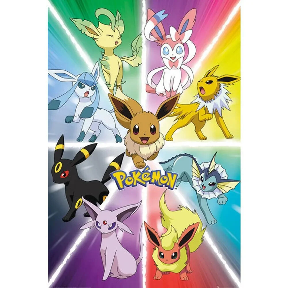 Pokemon Poster Evolution Eevee MAXI Officially Licensed NEW UK