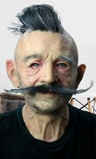 "Carl" Silicone Mask Old Man Hand Made Halloween High Quality Realistic Unique