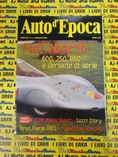 Rivista AUTO D'EPOCA anno XIX n.1 gennaio 2004 FIAT ABARTH 600-750-850 (AM6)
