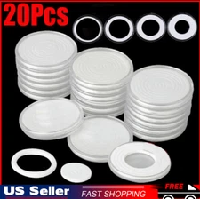 20Pcs 46mm Clear Plastic Round Coin Cases Capsules Container Holder Storage Box
