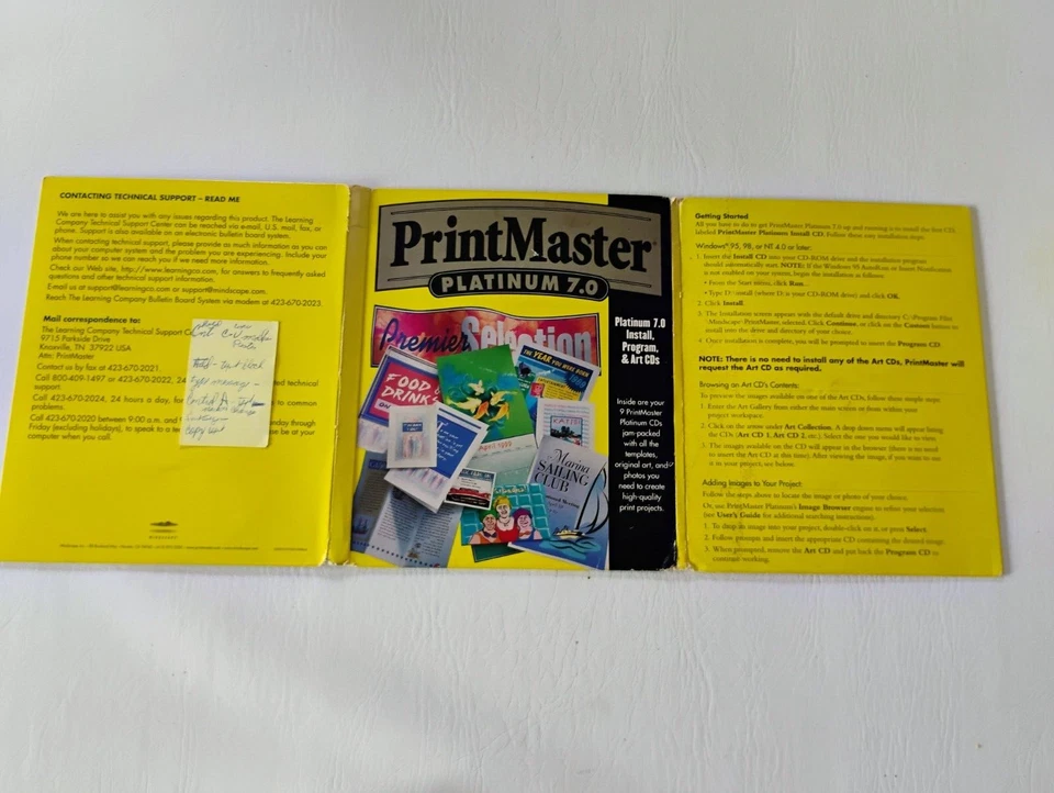 Mindscape Print Master PrintMaster Platinum 7.0 - WIN 95 98 NT W/ User Guide - Image 3 of 3
