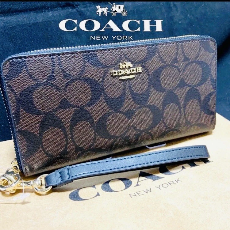 Coach wallet long sale