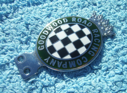 CLASSIC 1990s GOODWOOD ROAD RACING COMPANY CAR BADGE~VINTAGE AUTO RACE CLUB RARE - Picture 3 of 4