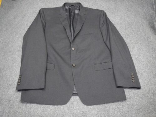Ralph Lauren Blazer Mens Size 48R Slim Fit Dark Gray Black Label Two Button Wool