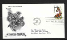 USA SC # 2287 North American Wildlife - Monarch Butterfly - FDC . Artcraft