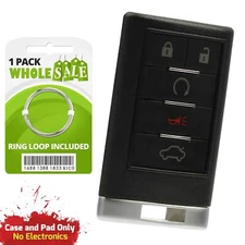 Replacement For 2006 2007 2008 Cadillac DTS Key Fob Remote Shell Case