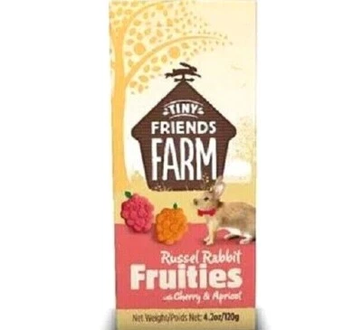 SUPREME RUSSEL RABBIT FRUITIES WITH CHERRY & APRICOT tiny friends farm pet animal treats