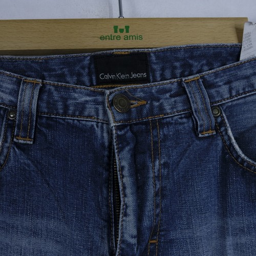Pantalone Calvin Klein Taglia 30 Uomo Logo Comodo Cotone Tinta Unita Pratico - Foto 2 di 3
