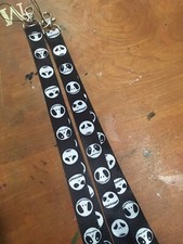 LOT OF 2---Nightmare Before Christmas BLACK Keychain LANYARDS NEW