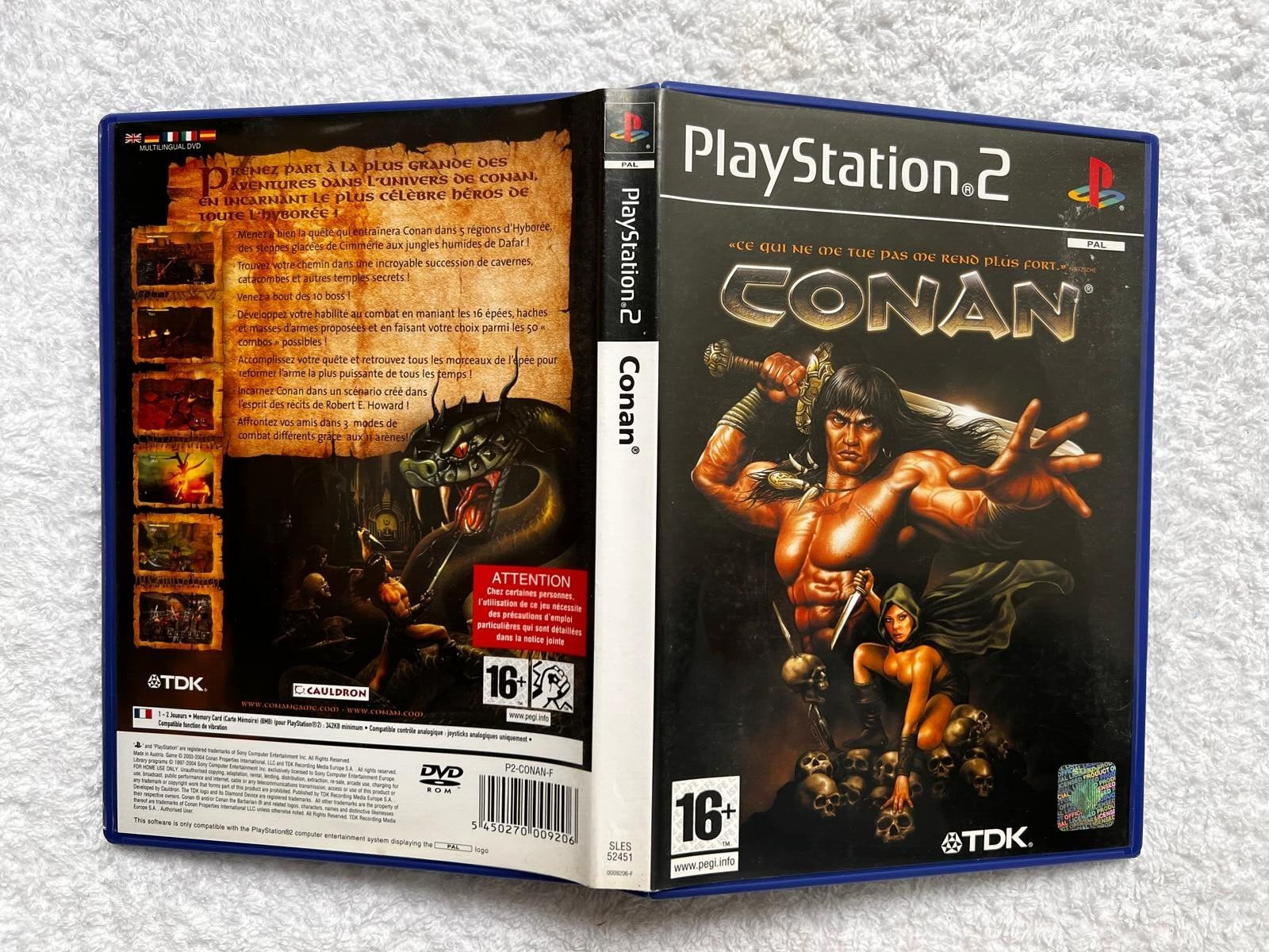 CONAN Sony Playstation 2 PS2 PAL English FR Version CIB